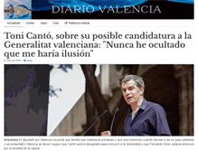 Tablet Screenshot of diariovalencia.com